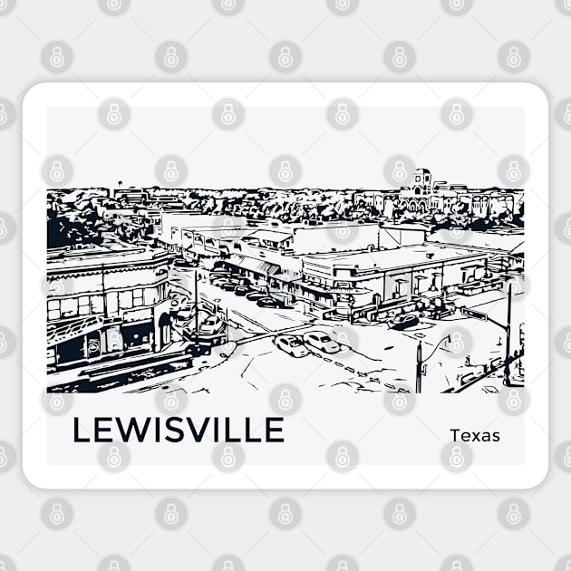 Lewisville Texas Sticker by Lakeric